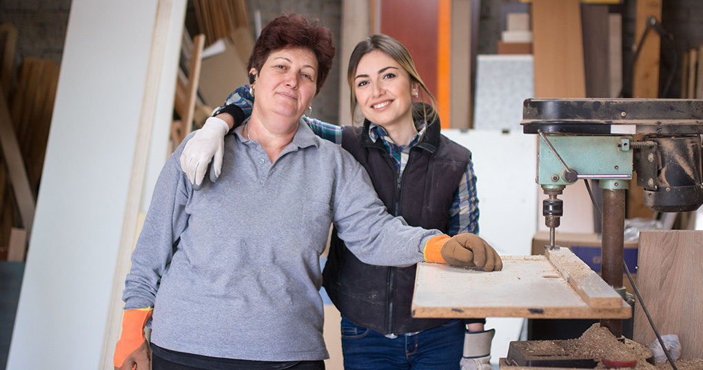 Mother and daughter.